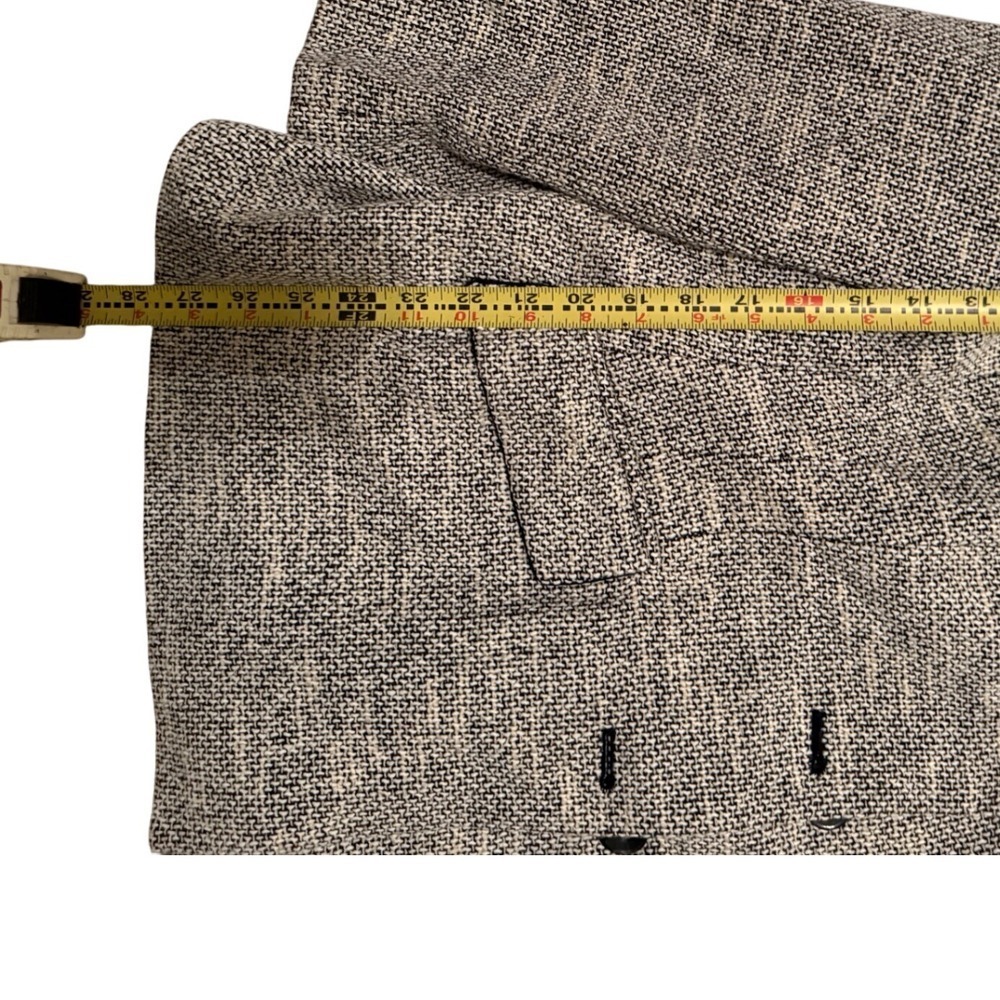 Le Suit Women's Textured Tweed Blazer Jacket Size 16 Beige Black Business - Picture 5 of 6